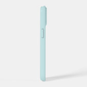 Op maat gemaakte blauwe monogram & naam telefoonho iPhone 15 case (Rechterkant)
