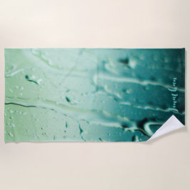 Op Maat Gemaakte Blauwe Regendruppels Jubileum Bru Strandlaken