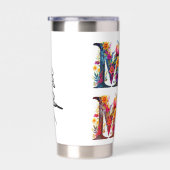 Op maat gemaakte bloem MAMA Geïsoleerde Drinkbeker (Rechts)