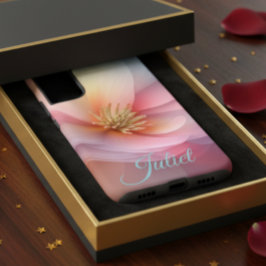 Op maat gemaakte bloem telefoonhoesje samsung galaxy hoesje