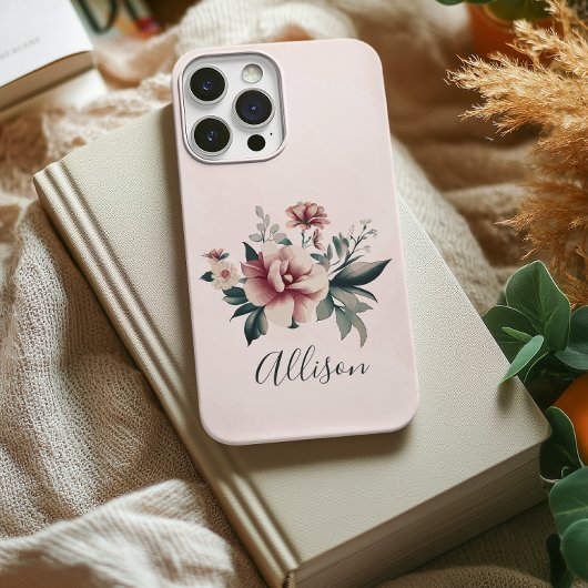 Op maat gemaakte bloem telefoonhoesje voor bruidsm Case-Mate iPhone case