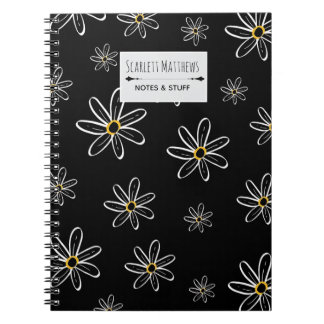 Op maat gemaakte bloemennotitieboek notitieboek
