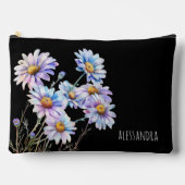 Op maat gemaakte bloemige make-uptas met madeliefj etui (Voorkant)