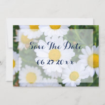 Op maat gemaakte bloemige Save The Date-kaarten Ma