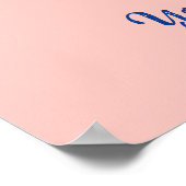 Op maat gemaakte bloemige wandkunst met de letter  poster (Hoek)