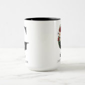 Op maat gemaakte bloemrijke monogram mok cadeau vo (Midden)