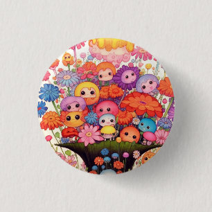 Op maat gemaakte bloemstukken, kleurrijk, schattig ronde button 3,2 cm