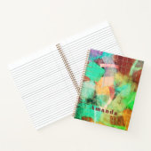 Op maat gemaakte Boho Patchwork Uitzicht Abstract  Notitieboek (Binnen)