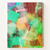 Op maat gemaakte Boho Patchwork Uitzicht Abstract  Notitieboek (Achterkant)
