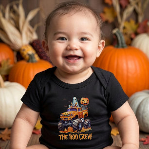Op maat gemaakte Boo Crew Baby Halloween-rompertje Romper