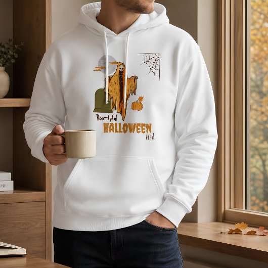 Op maat gemaakte Booty-pun flirterige skelet Hallo Hoodie