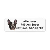 Op maat gemaakte Boston Terrier Etiket (Voorkant)