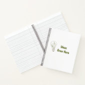 Op maat gemaakte botanische gloeilamp notitieboek (Binnen)