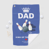 Op maat gemaakte bowlingbaan vader handdoek (Insitu)
