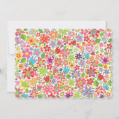 Op maat gemaakte Bright Floral First Community uit Kaart (Achterkant)