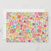 Op maat gemaakte Bright Floral First Community uit Kaart (Achterkant)