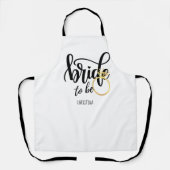 Op maat gemaakte bruid-tot-zijn vrijgezellenfeest schort (Voorkant)