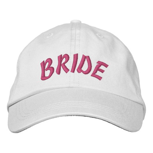 Op maat gemaakte bruidsbaseballpet met persoonlijk geborduurde pet (Voorkant)