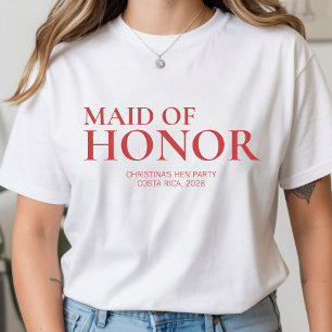 Op maat gemaakte bruidsfeest-shirt cadeau voor de t-shirt