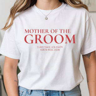 Op maat gemaakte bruidsjurk shirt voor de moeder v