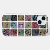 Op maat gemaakte Bulldog Bloemstuk Kunst Boho Huis Case-Mate iPhone Case (Achterkant (horizontaal))