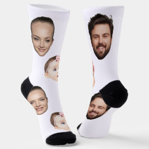 Op maat gemaakte cadeau-idee met foto voor verjaar sokken