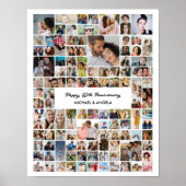 Op maat gemaakte cadeau met 100 foto's collage voo poster (Voorkant)