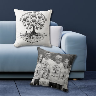 Op maat gemaakte cadeau voor familiebijeenkomst kussen