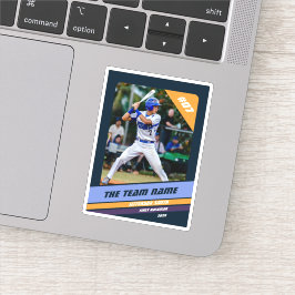 Op maat gemaakte cadeau voor honkbalspeler donkerb sticker