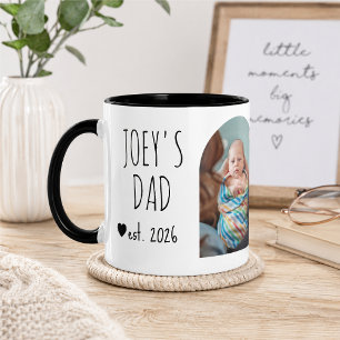 Op maat gemaakte cadeau voor nieuwe vader van kind mok