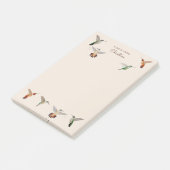 Op maat gemaakte Californische kolibries Post-it® Notes (Schuin)