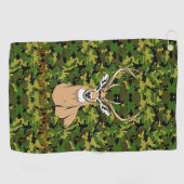 Op maat gemaakte camouflage herten golfhanddoek (Horizontaal)