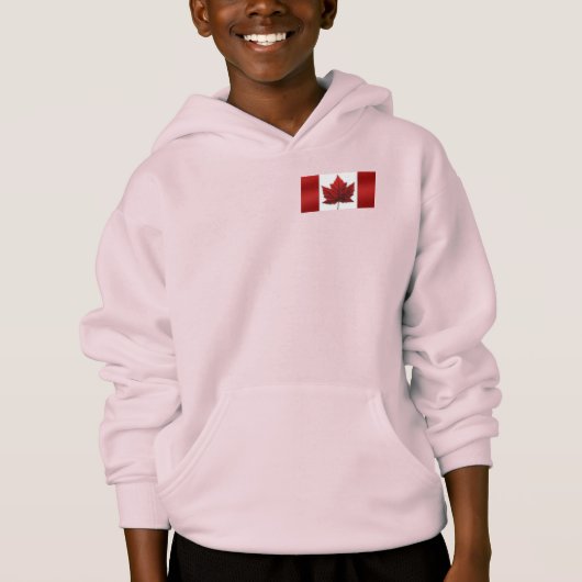 Op maat gemaakte Canada-vlagjack met souvenir capu (Voorkant)