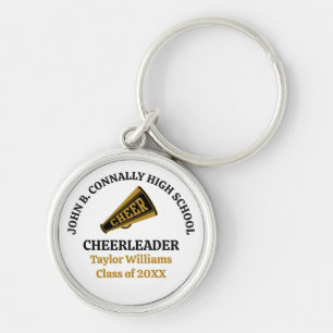 Op maat gemaakte Cheerleader van de middelbare sch Sleutelhanger