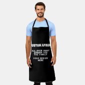 Op maat gemaakte chefsschort - Personaliseer met u Schort (Gedragen)