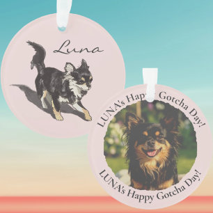 Op maat gemaakte Chihuahua-kunst huisdier Gotcha D Ornament