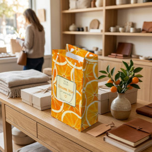 Op maat gemaakte citrus zakelijke bedankje  klein cadeauzakje