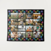 Op maat gemaakte collage van 16 foto's met diamant wandkleed (Voorkant (horizontaal))