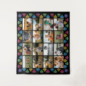 Op maat gemaakte collage van 16 foto's met diamant wandkleed (Voorkant)