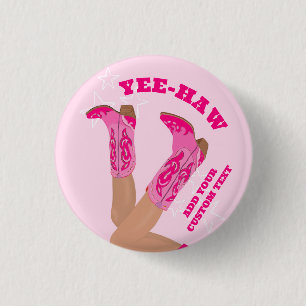 Op maat gemaakte cowgirl-laarzen ronde button 3,2 cm