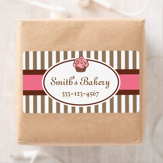 Op maat gemaakte Cupcake Zakelijke Labels (Insitu)