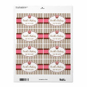 Op maat gemaakte Cupcake Zakelijke Labels (Full Sheet)