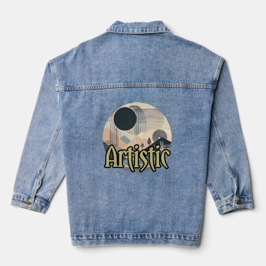 Op maat gemaakte dames denimjas (Jean Jacket), Den Denim Jacket (Achterkant)