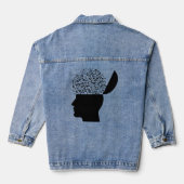 Op maat gemaakte dames spijkerjas, denim jacket (Achterkant)
