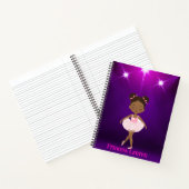 Op maat gemaakte danser kids notitieboek (Binnen)