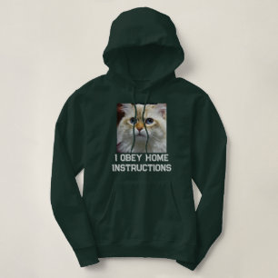 Op maat gemaakte Deep Forest witte tekst huisdier  Hoodie