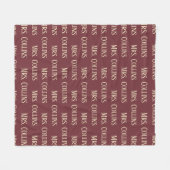 Op maat gemaakte deken voor mevrouw en meneer, jub (Voorkant (Horizontaal))