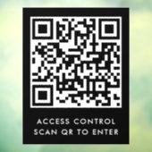 Op maat gemaakte deurvergrendeling QR-code scannen Raamsticker (Vel 3)