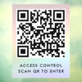 Op maat gemaakte deurvergrendeling QR-code scannen Raamsticker (Vel 3)