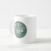 Op maat gemaakte diy Kerst Crew sticker Koffiemok (Voorkant links)